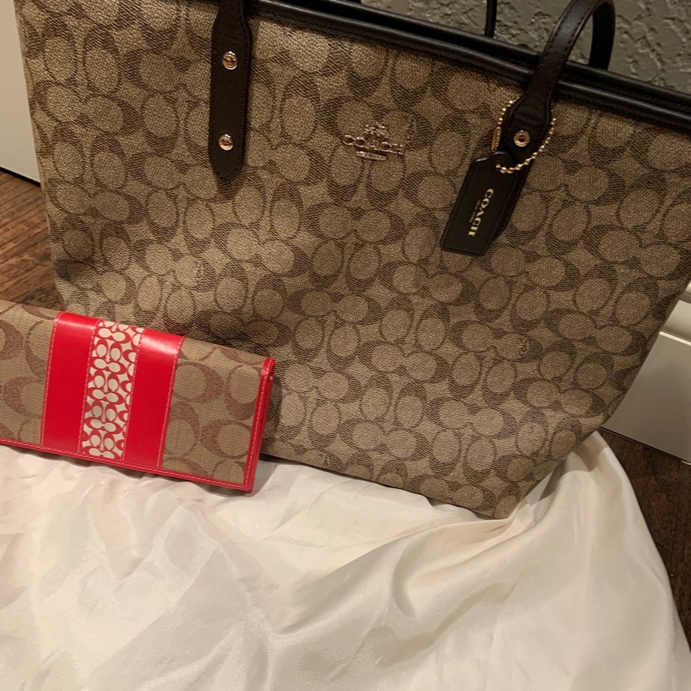 Coach bag and wallet